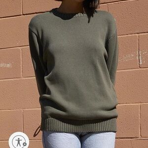 Brandy Melville / john galt olive green brianna cotton sweater